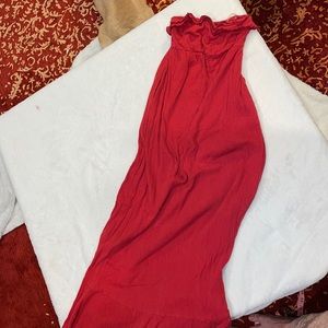 Strapless maxi dress